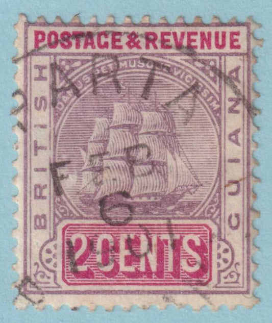 BRITISH GUIANA 133  USED - "SPARTA" CANCEL - NO FAULTS VERY FINE! - OZU
