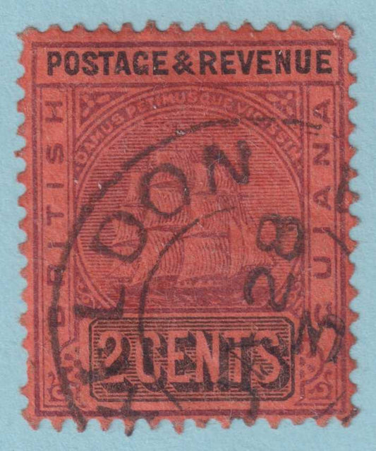 BRITISH GUIANA 134  USED - "SKELDON" CANCEL - NO FAULTS VERY FINE! - SVF