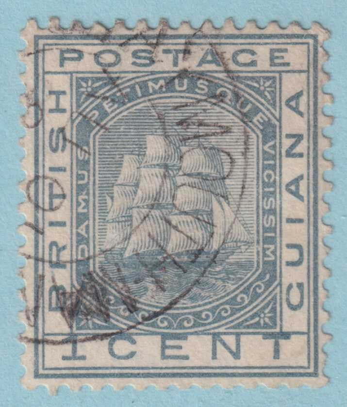 BRITISH GUIANA 107  USED - "TAYMOUTH MANOR" CANCEL - NO FAULTS VERY FINE! - KMA