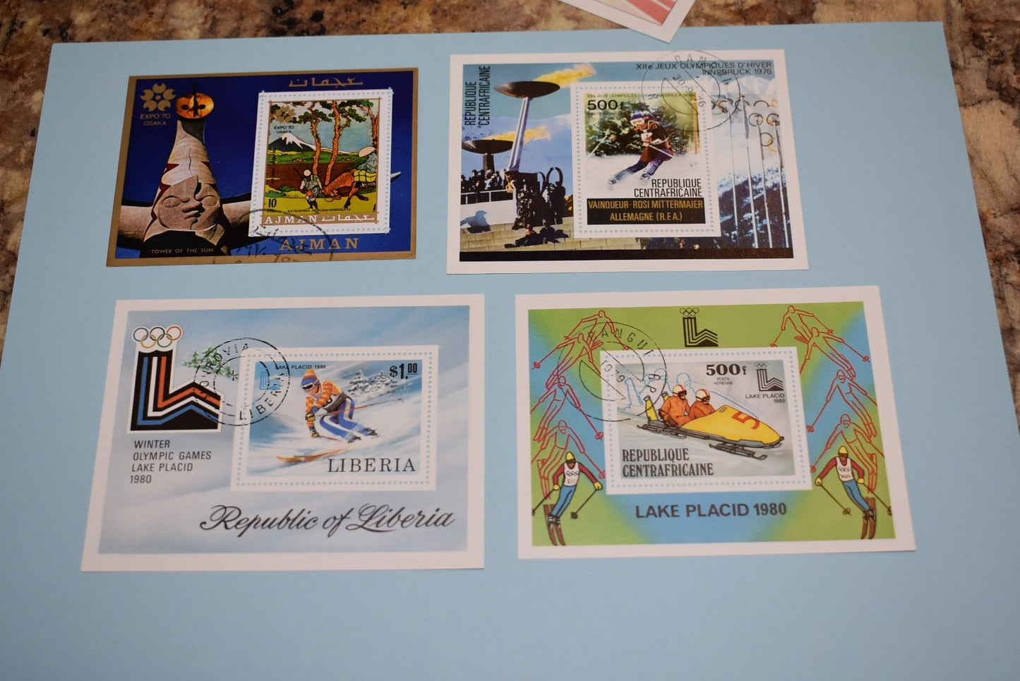 48 OLYMPIC SOUVENIR SHEETS  ALL SHEETS PICTURED BIN 873