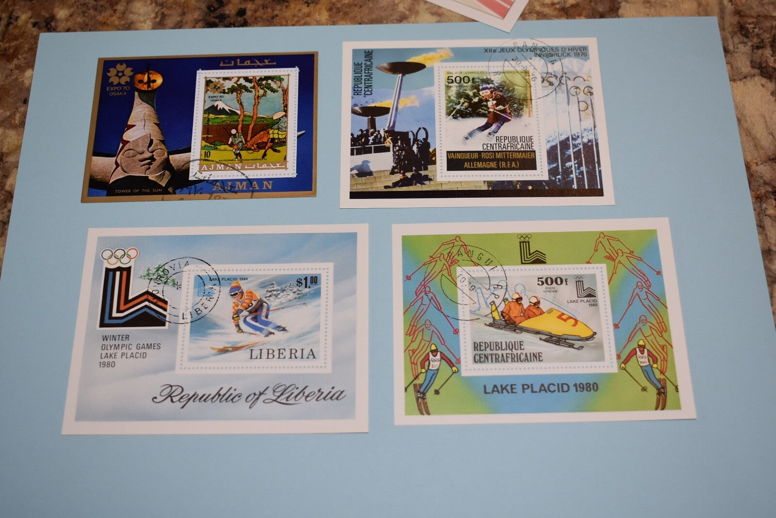 48 OLYMPIC SOUVENIR SHEETS  ALL SHEETS PICTURED BIN 873