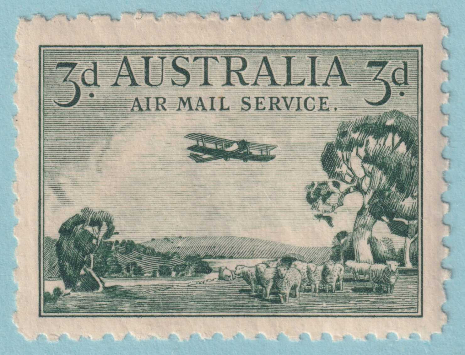AUSTRALIA C1 AIRMAIL  MINT NEVER HINGED OG ** NO FAULTS VERY FINE! - KWW