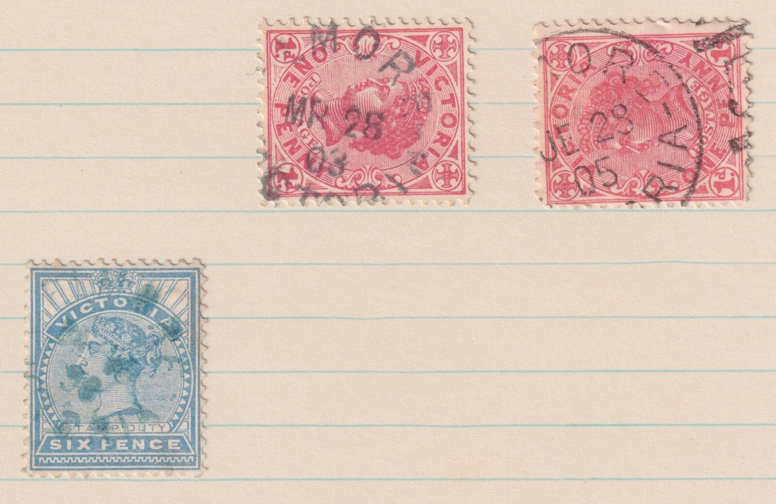 AUSTRALIA VICTORIA ELMORE SON CANCEL! M027