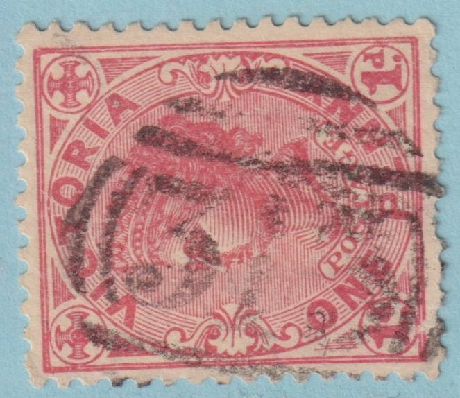 AUSTRALIA VICTORIA PUEBLA 313 CANCEL POSTMARK RATED (SS) BY FREEMAN! ZJN