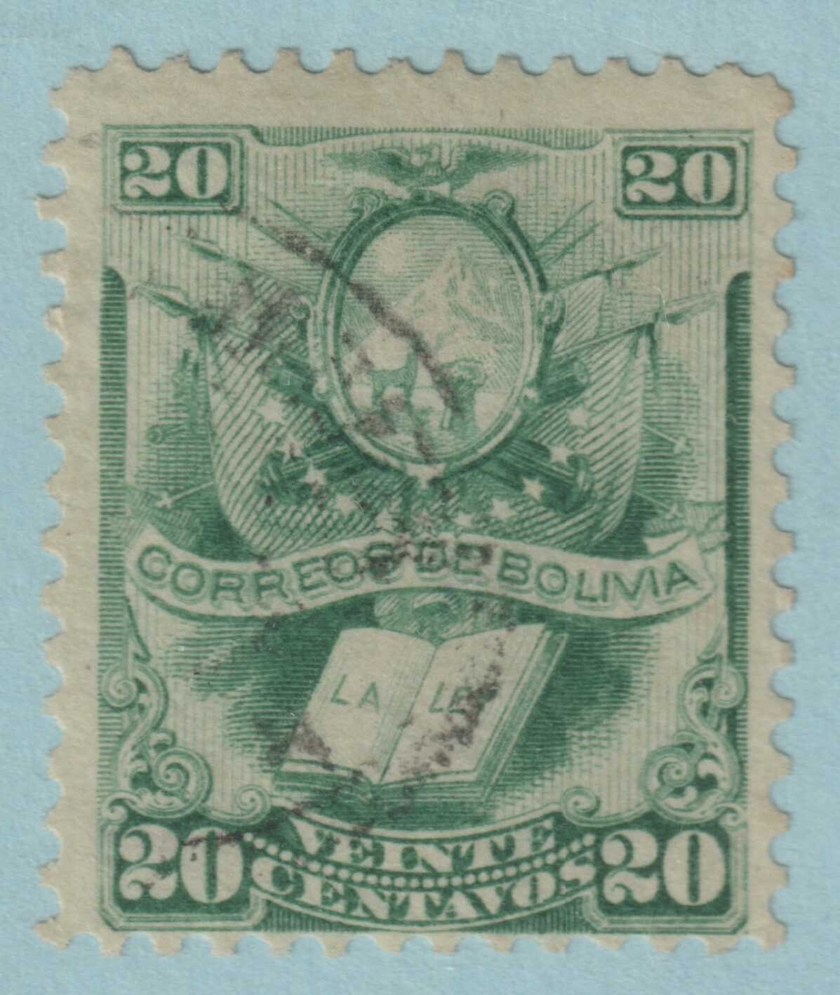 BOLIVIA 22 USED NO FAULTS VERY FINE! HRM