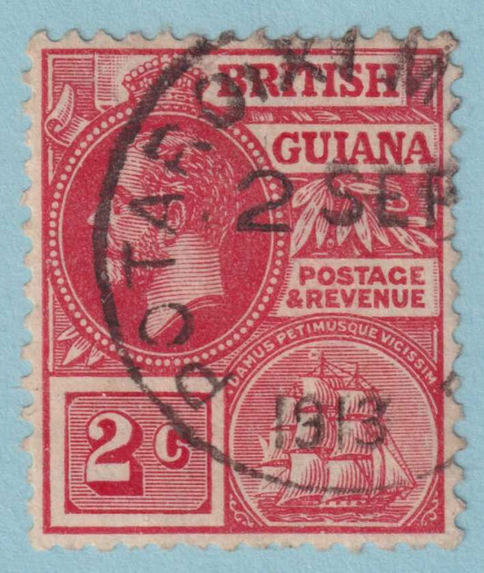 BRITISH GUIANA 179  USED - "POTARO XI MILE" CANCEL - NO FAULTS VERY FINE! - TMB