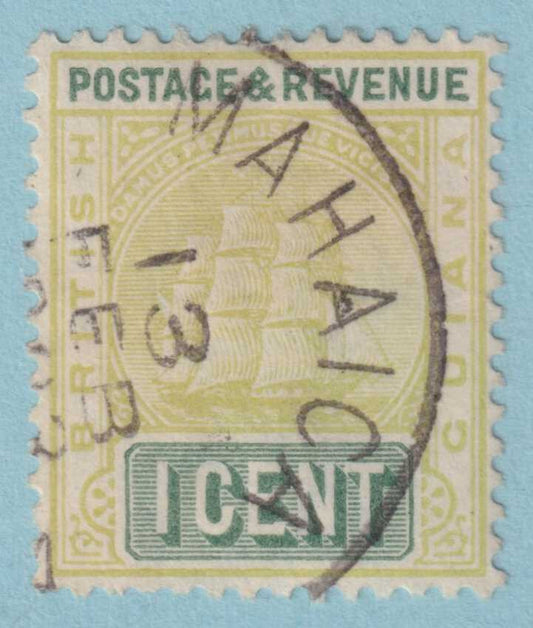 BRITISH GUIANA 131  USED - "MAHAICA" CANCEL - NO FAULTS VERY FINE! - PUY