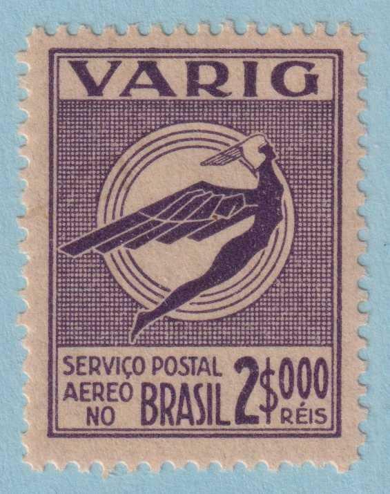 BRAZIL 3CL21 REGISTRATION STAMP  MINT HINGED OG * NO FAULTS VERY FINE! - BAK