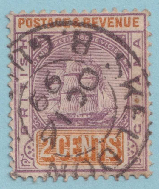 BRITISH GUIANA 132  USED - "SKELDON" CANCEL - NO FAULTS VERY FINE! - TXS