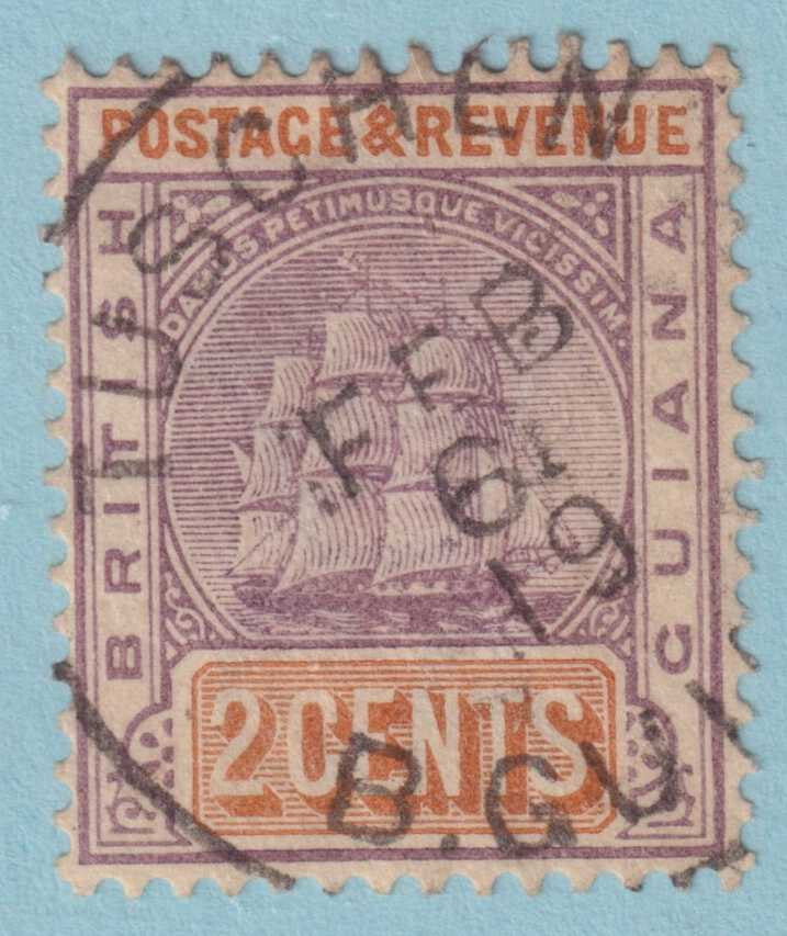 BRITISH GUIANA 132  USED - "TUSCHEN" CANCEL - NO FAULTS VERY FINE! - QZQ