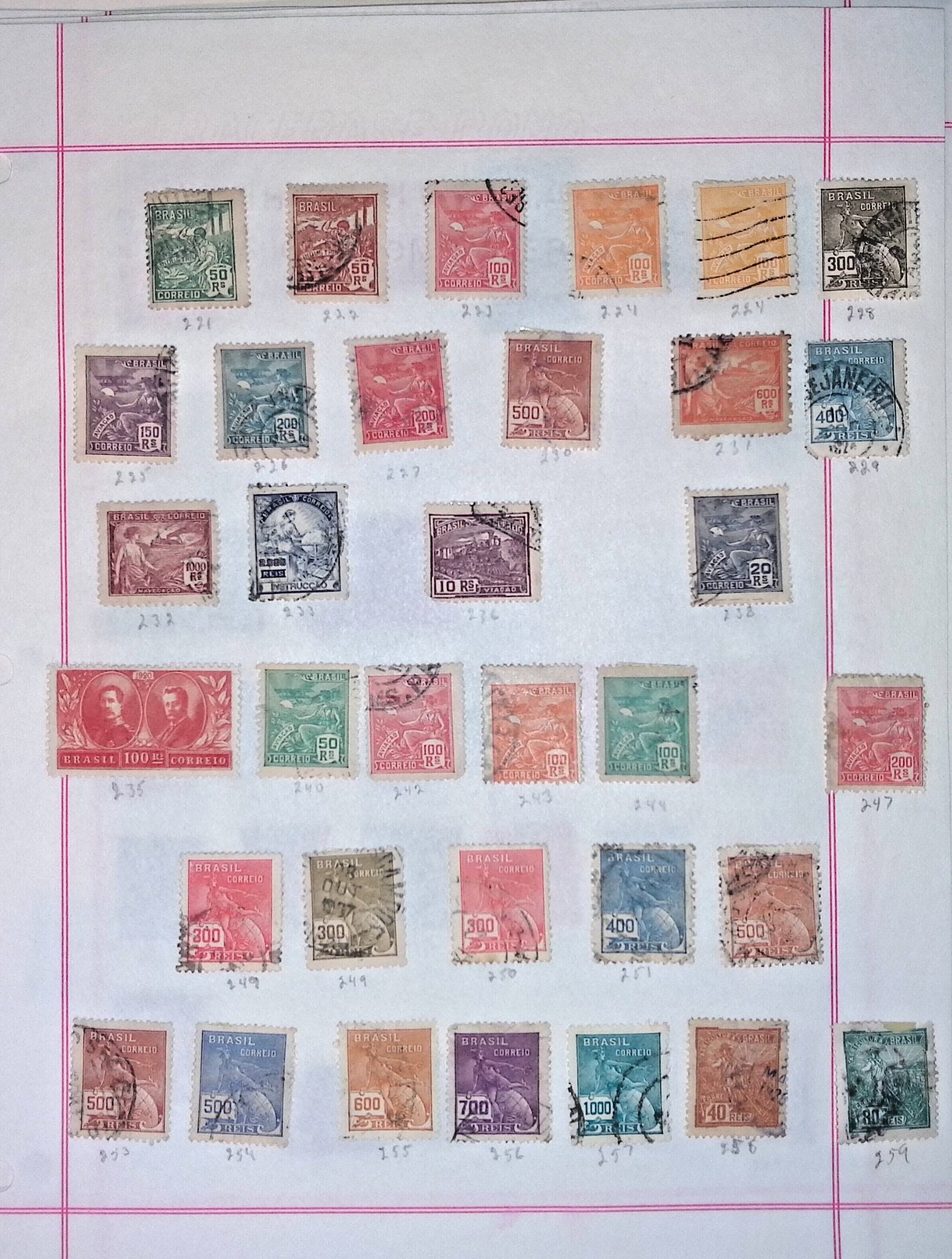 BRAZIL STRONG OLD COLLECTION ON ALBUM PAGES ON 81 PAGES! UNCHECKED! Q142