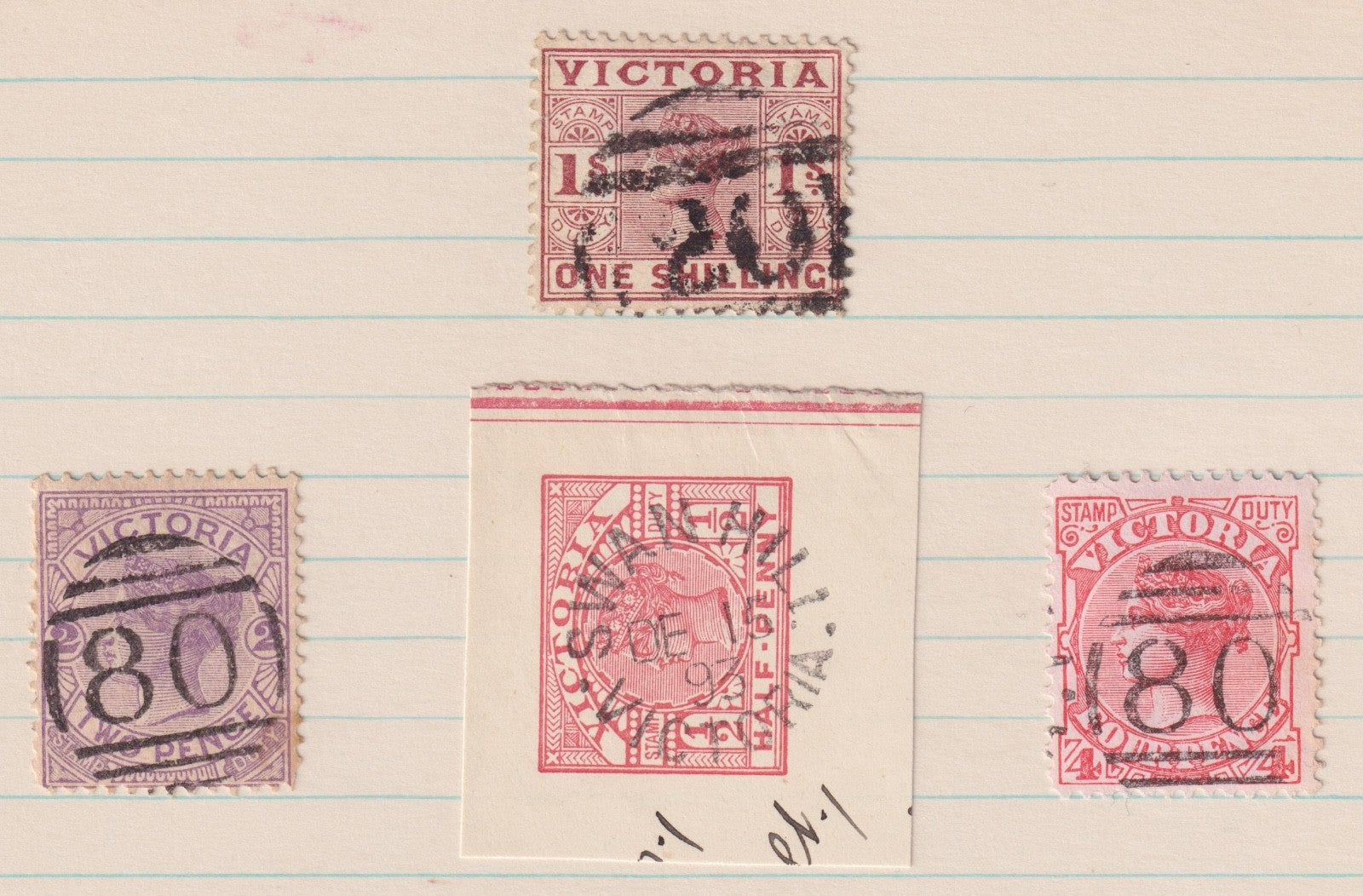 AUSTRALIA VICTORIA SWAN HILL 80 POSTMARK CANCELS M042
