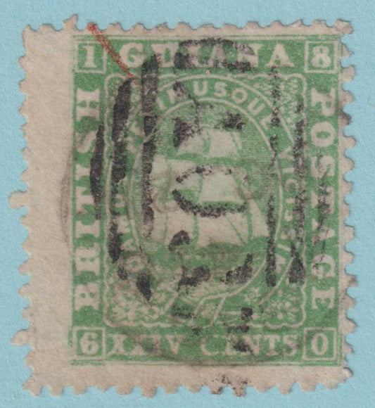 BRITISH GUIANA 28 USED - PERF 12.5 X 12.5 -  NO FAULTS VERY FINE! - JEX