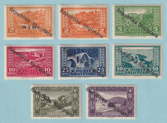 ALBANIA 178 - 185  MINT HINGED OG * SET - NO FAULTS VERY FINE! - P648