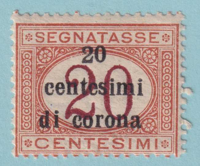 AUSTRIA - ITALIAN OCCUPATION NJ10 POSTAGE DUE  MINT HINGED OG * VERY FINE! - OIN