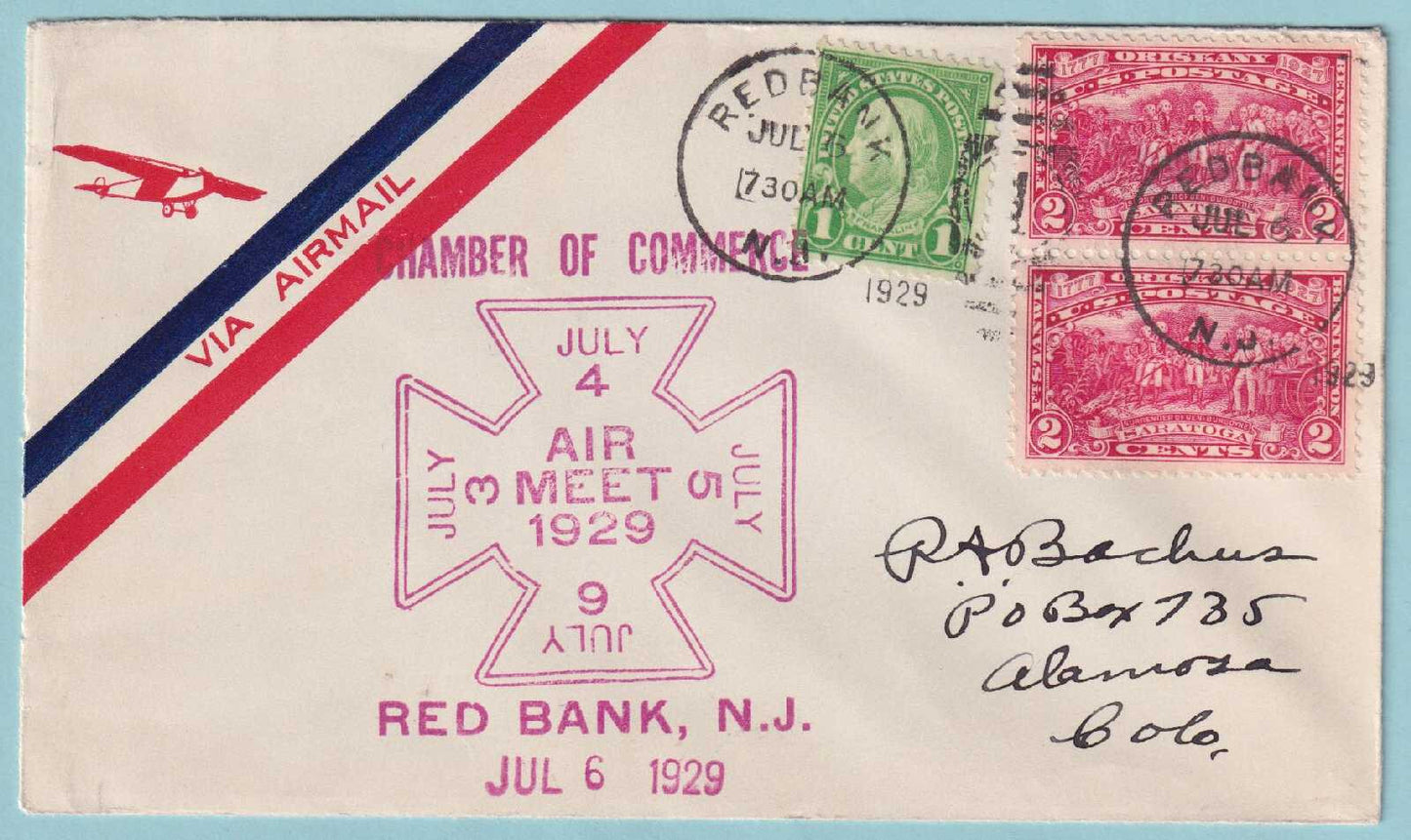 1929 AIR MEET COVERS - SET OF FOUR FROM RED BANK NEW JERSEY- CV105-108