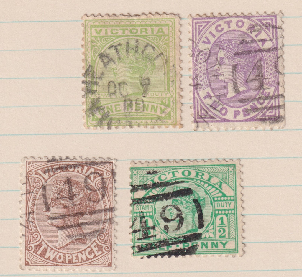 AUSTRALIA VICTORIA HEATHCOTE 49 SON CANCELS! M026