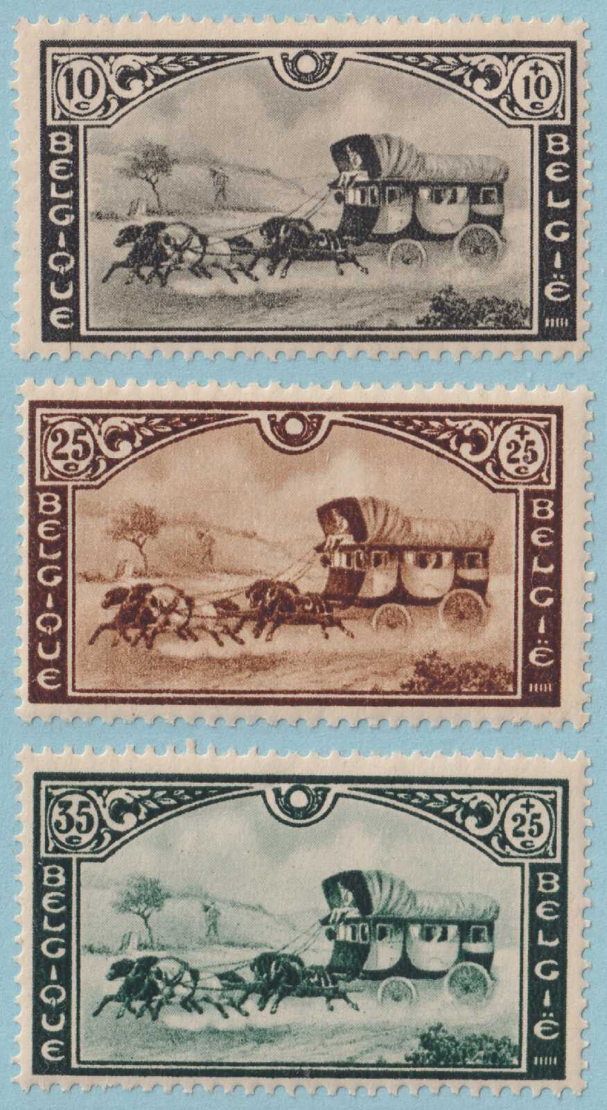 BELGIUM B166 - B168 SEMI-POSTAL  MINT HINGED OG * SET NO FAULTS VERY FINE - M868