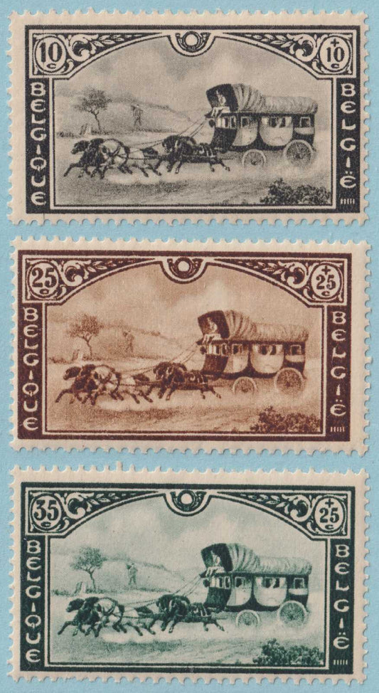 BELGIUM B166 - B168 SEMI-POSTAL  MINT HINGED OG * SET NO FAULTS VERY FINE - M868