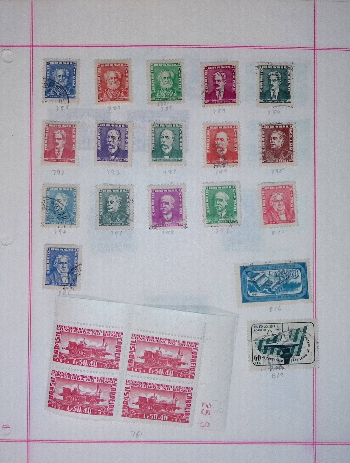 BRAZIL STRONG OLD COLLECTION ON ALBUM PAGES ON 81 PAGES! UNCHECKED! Q142