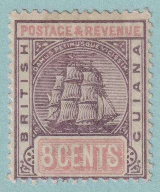 BRITISH GUIANA 139  MINT HEAVY HINGED OG * NO FAULTS VERY FINE! - PLP