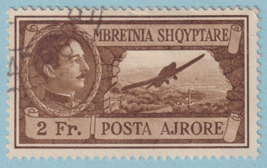 ALBANIA C34 AIRMAIL  USED - NO FAULTS VERY FINE! - JGK