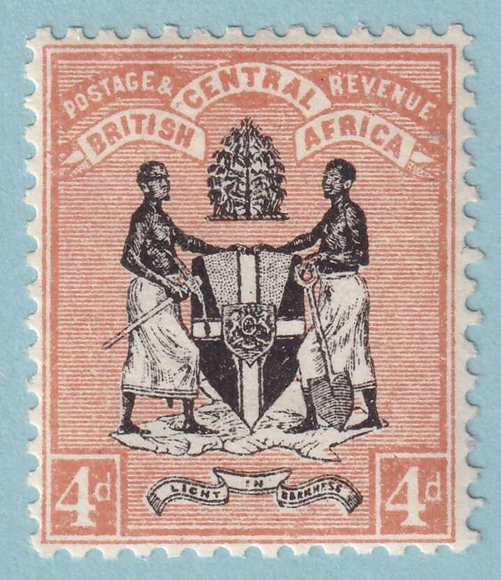BRITISH CENTRAL AFRICA 23  MINT HINGED OG * NO FAULTS VERY FINE! - ZDT