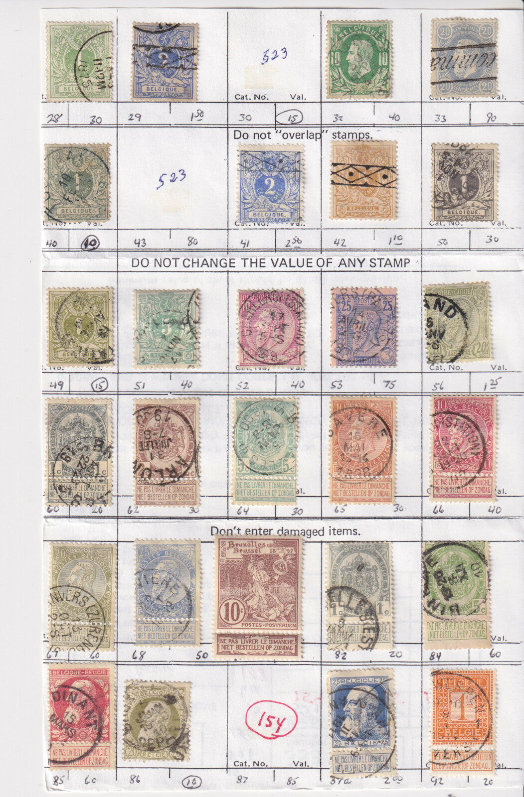 AUSTRALIA, AUSTRIA & BELGIUM - INTERESTING USED GROUP REMOVED FROM SHEETS - S991