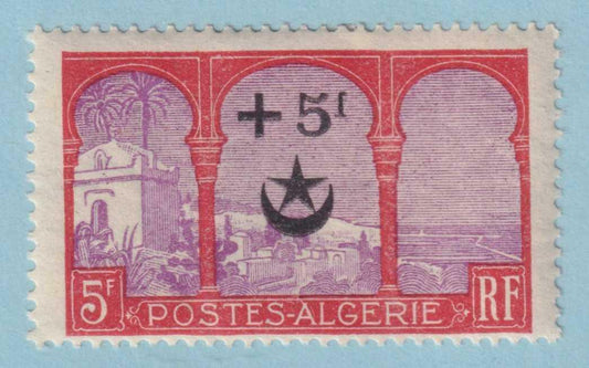 ALGERIA B13 SEMI-POSTAL  MINT HINGED OG * NO FAULTS EXTRA FINE! - NYZ