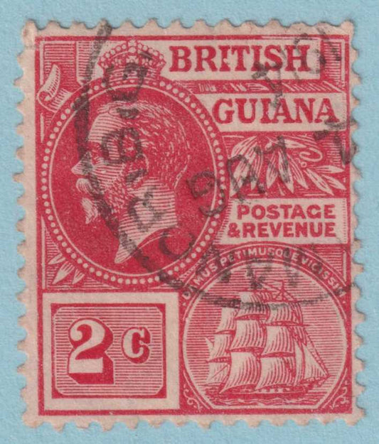 BRITISH GUIANA 179  USED - "TAYMOUTH MANOR" CANCEL - NO FAULTS VERY FINE! - PBR