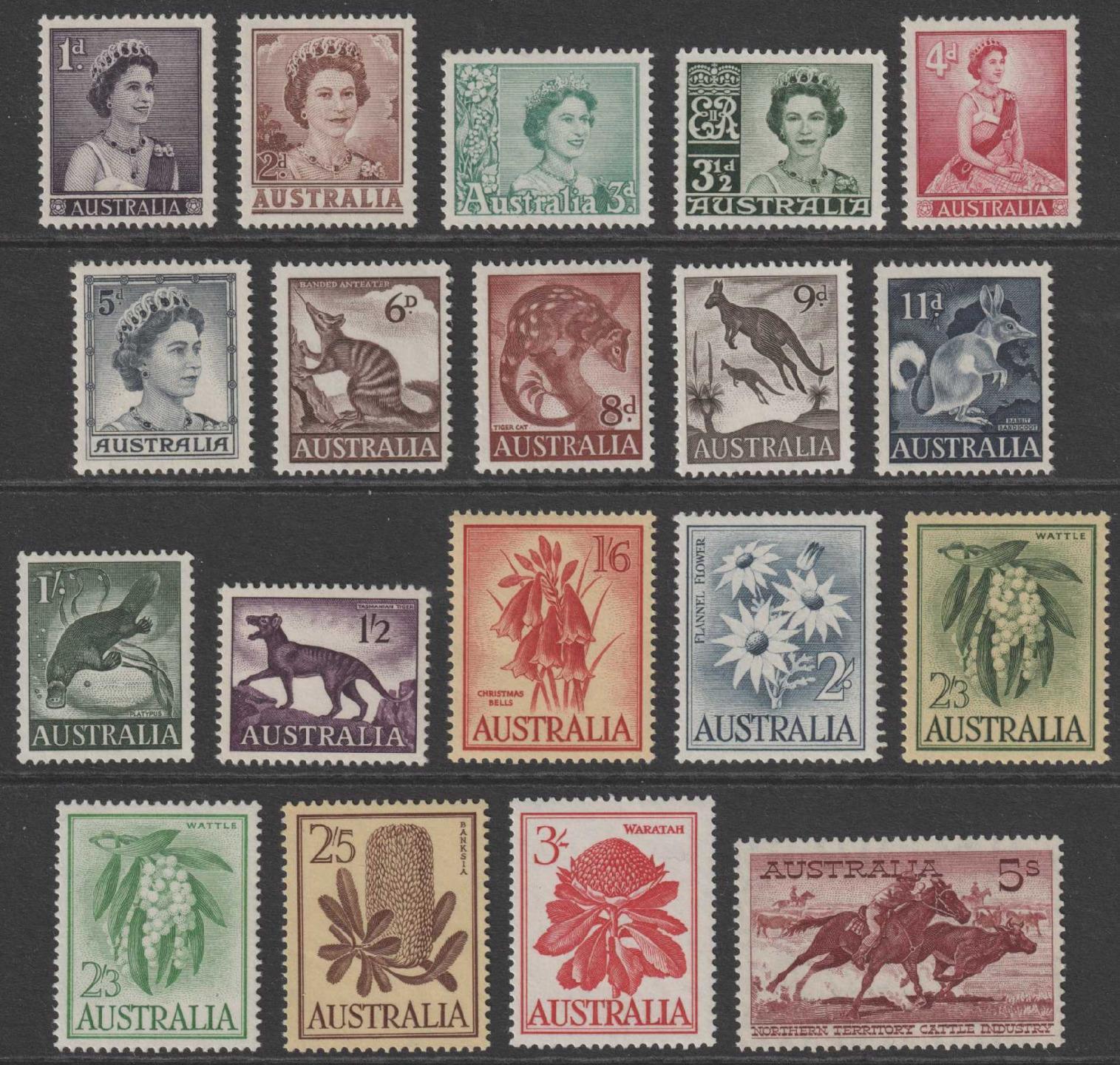 AUSTRALIA 314 - 331  MINT HINGED OG * NO FAULTS VERY FINE! - S336