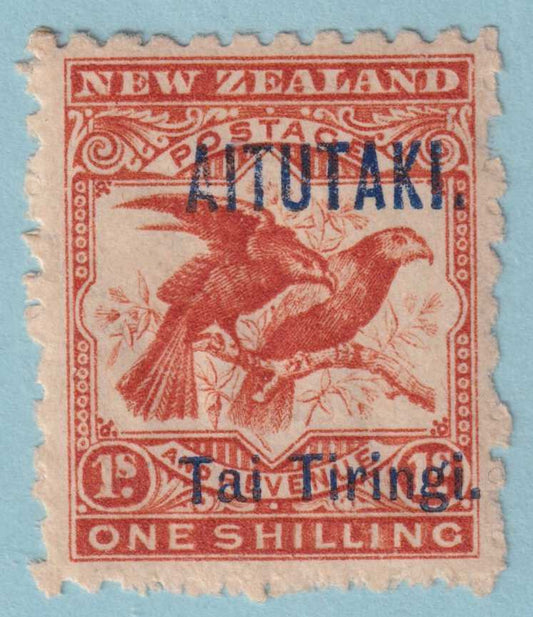 AITUTAKI 6a  MINT HINGED OG * ORANGE RED - NO FAULTS VERY FINE! - RUO