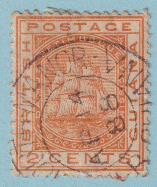 BRITISH GUIANA 108  USED - "TAYMOUTH MANOR" CANCEL - NO FAULTS VERY FINE! - KDS
