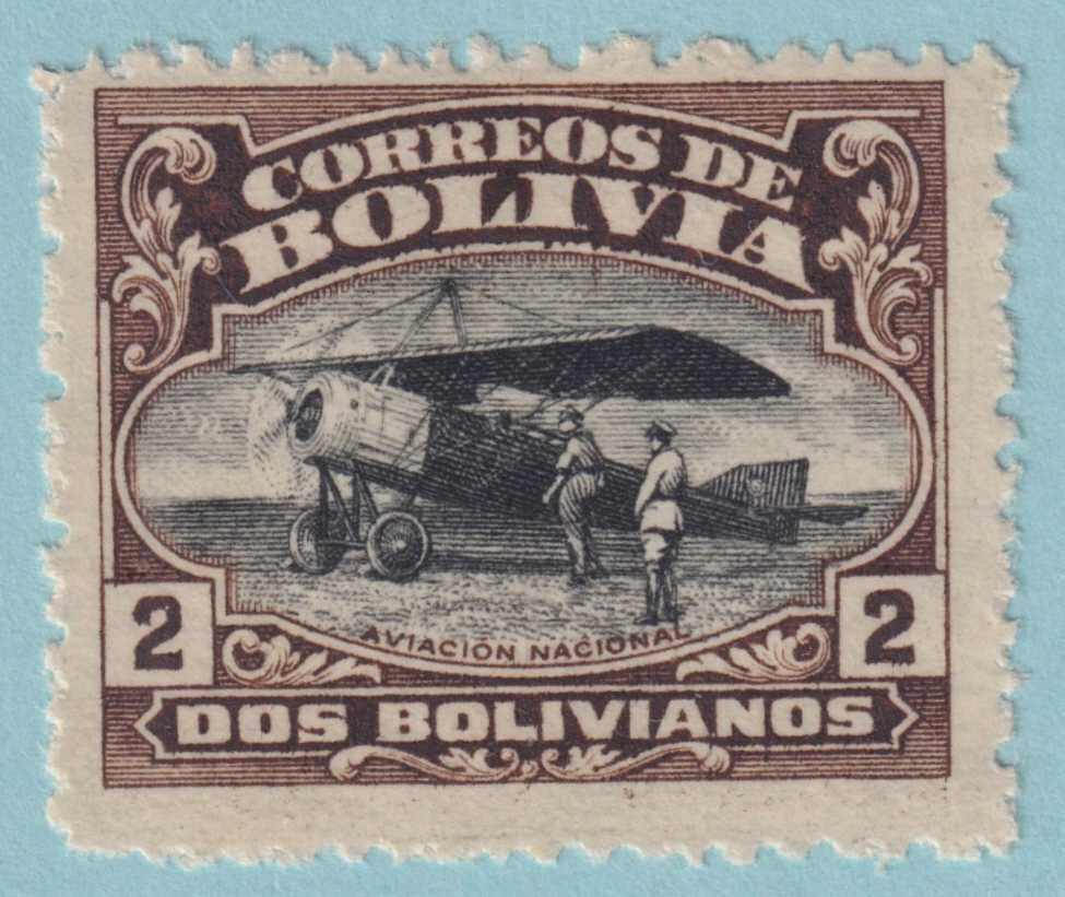 BOLIVIA C6 AIRMAIL  MINT HINGED OG * NO FAULTS VERY FINE! - LUH