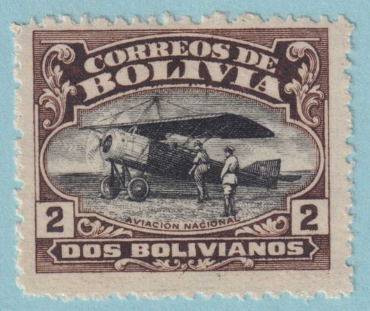 BOLIVIA C6 AIRMAIL  MINT HINGED OG * NO FAULTS VERY FINE! - LUH