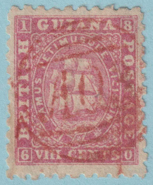 BRITISH GUIANA 53  USED - NICE CANCEL - NO FAULTS VERY FINE! - KBS