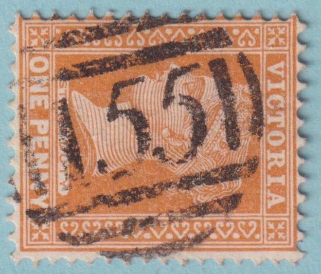 AUSTRALIA VICTORIA SEBASTOPOL 155CANCEL POSTMARK RATED (S) BY FREEMAN! ZBZ