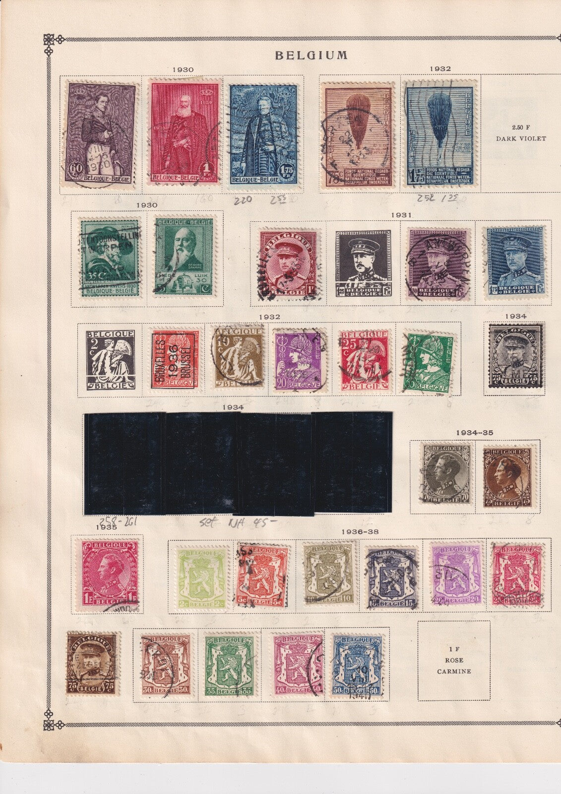 BELGIUM OLD STRONG COUNTRY COLLECTION ON ALBUM PAGES MINT AND USED BIN AAD