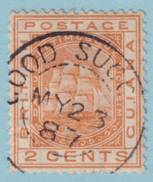 BRITISH GUIANA 108 USED - "GOOD SUCCESS"  CANCEL - NO FAULTS VERY FINE! - MZD