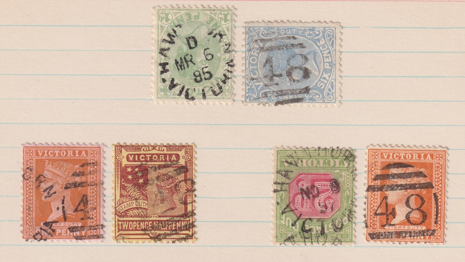 AUSTRALIA VICTORIA HAWTHORN 47 SON CANCELS! M025