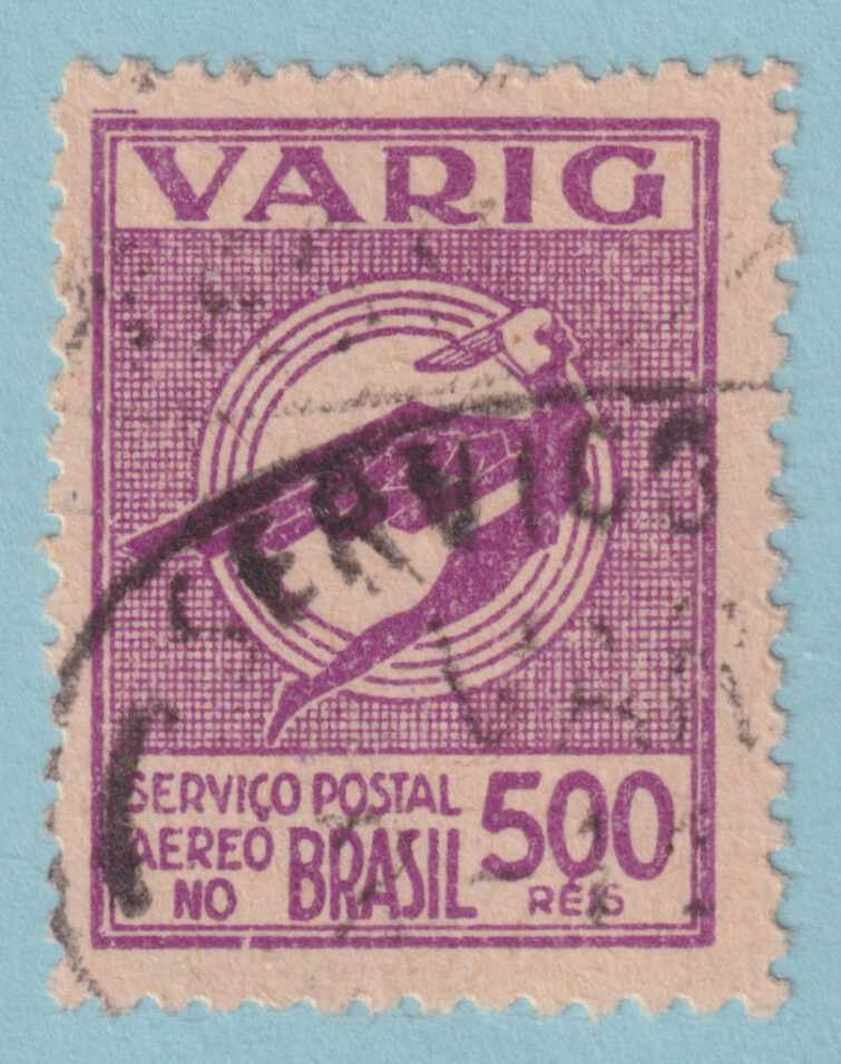 BRAZIL - VARIG 3CL32  USED - NO FAULTS VERY FINE! - BBW