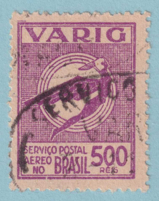 BRAZIL - VARIG 3CL32  USED - NO FAULTS VERY FINE! - BBW