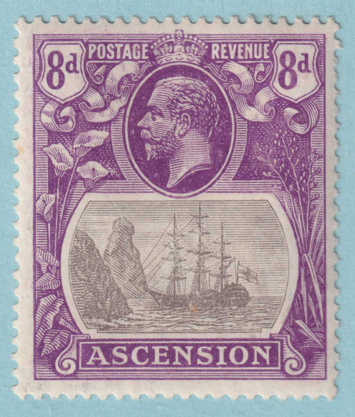 ASCENSION ISLAND 18  MINT HINGED OG * NO FAULTS VERY FINE! - LFU