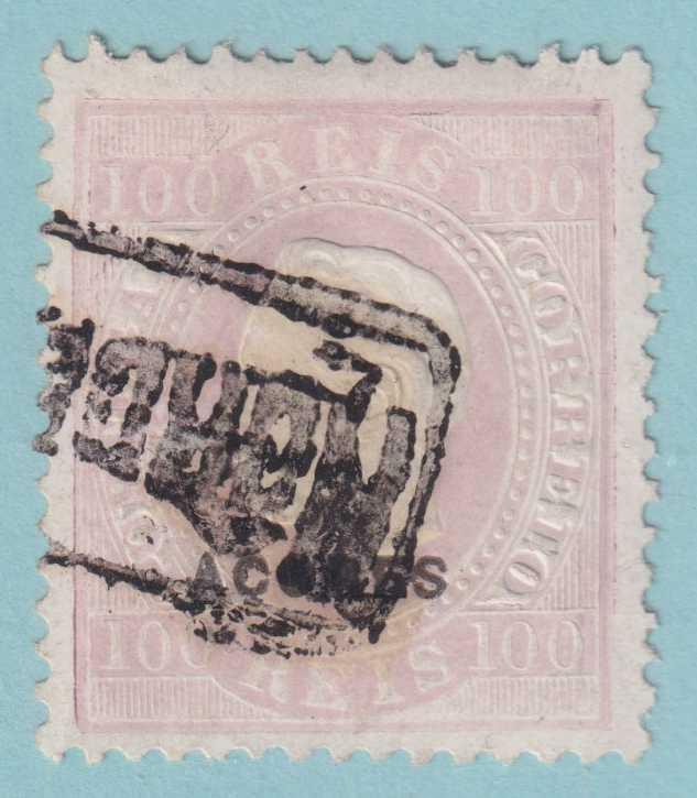 AZORES 54b USED - PERF 12.5 ENAMEL PAPER - NO FAULTS VERY FINE! - ADR
