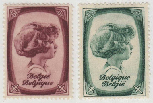 BELGIUM B231 - B232 SEMI-POSTALS  MINT HINGED OG * NO FAULTS EXTRA FINE - T690