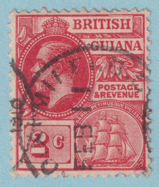 BRITISH GUIANA 179  USED - "POTARO XI MILE" CANCEL - NO FAULTS VERY FINE! - KBB
