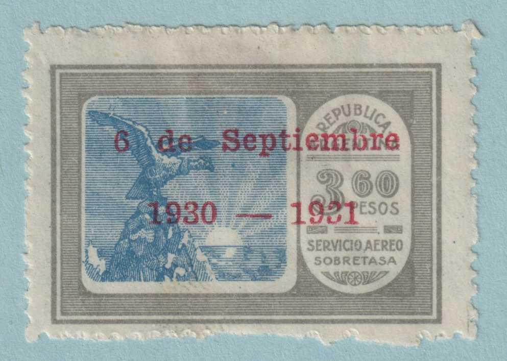 ARGENTINA C34 AIRMAIL  MINT HINGE REMNANT OG * NO FAULTS VERY FINE! - LKJ