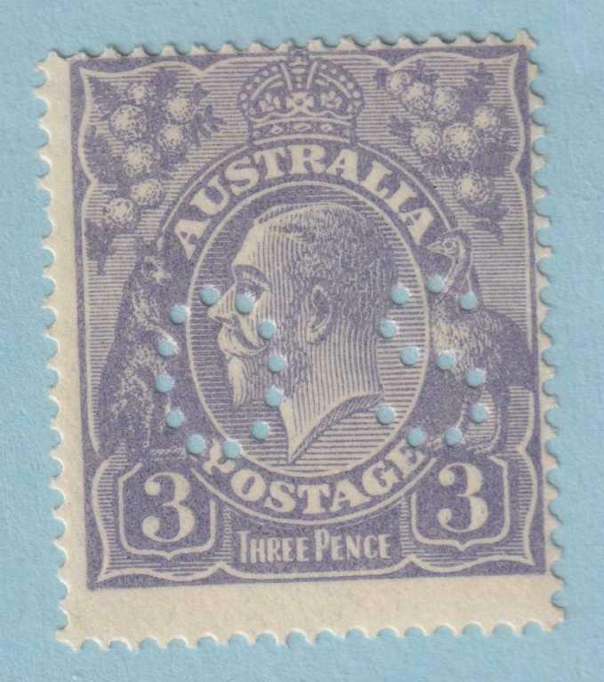 AUSTRALIA OB72b OFFICIAL PERF 14  MINT HINGED OG * NO FAULTS VERY FINE! - HLB
