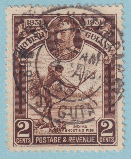 BRITISH GUIANA 206  USED - "NEW AMSTERDAM" CANCEL - NO FAULTS VERY FINE! - MJL