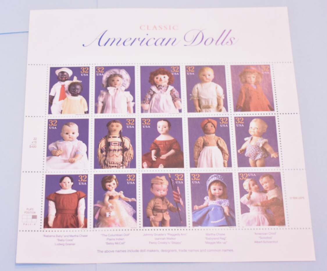 AMERICAN DOLLS  5 SHEETS  STAMPS UNITED STATES #3151